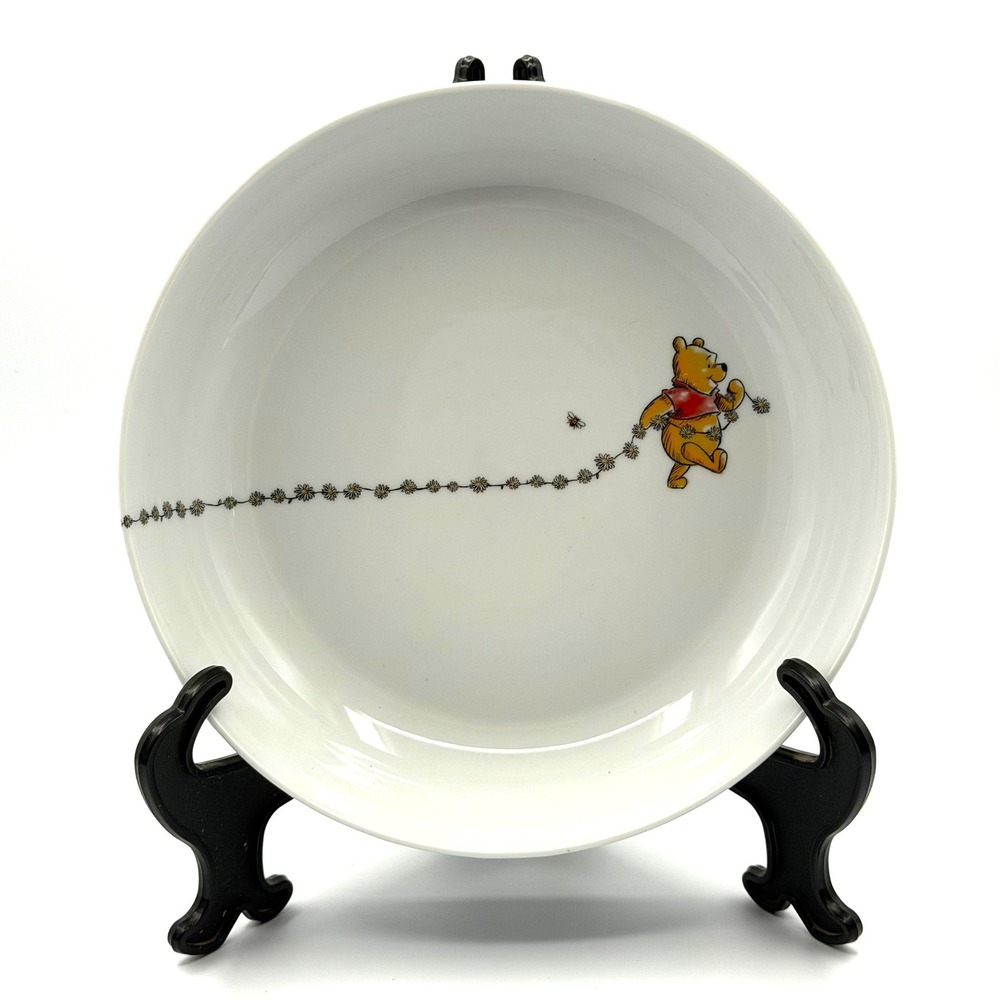 Disney Winnie the Pooh Pasta Bowl White 8.5" Good Daisy Bee Ceramic